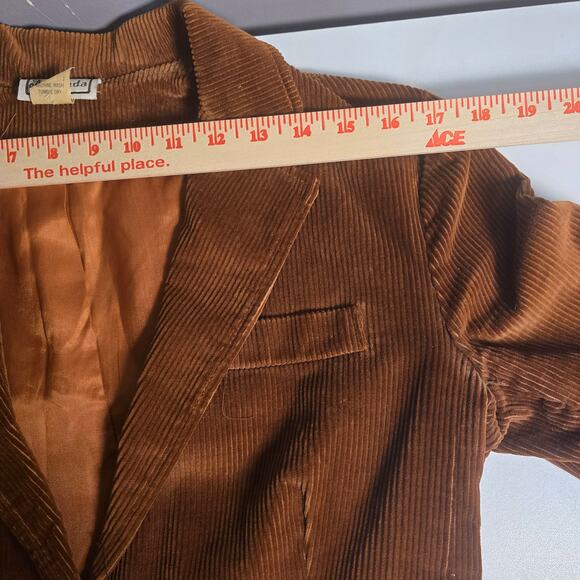 1970s Brown Corduroy Addenda Men's Blazer, Size Medium - Picture 5 of 8